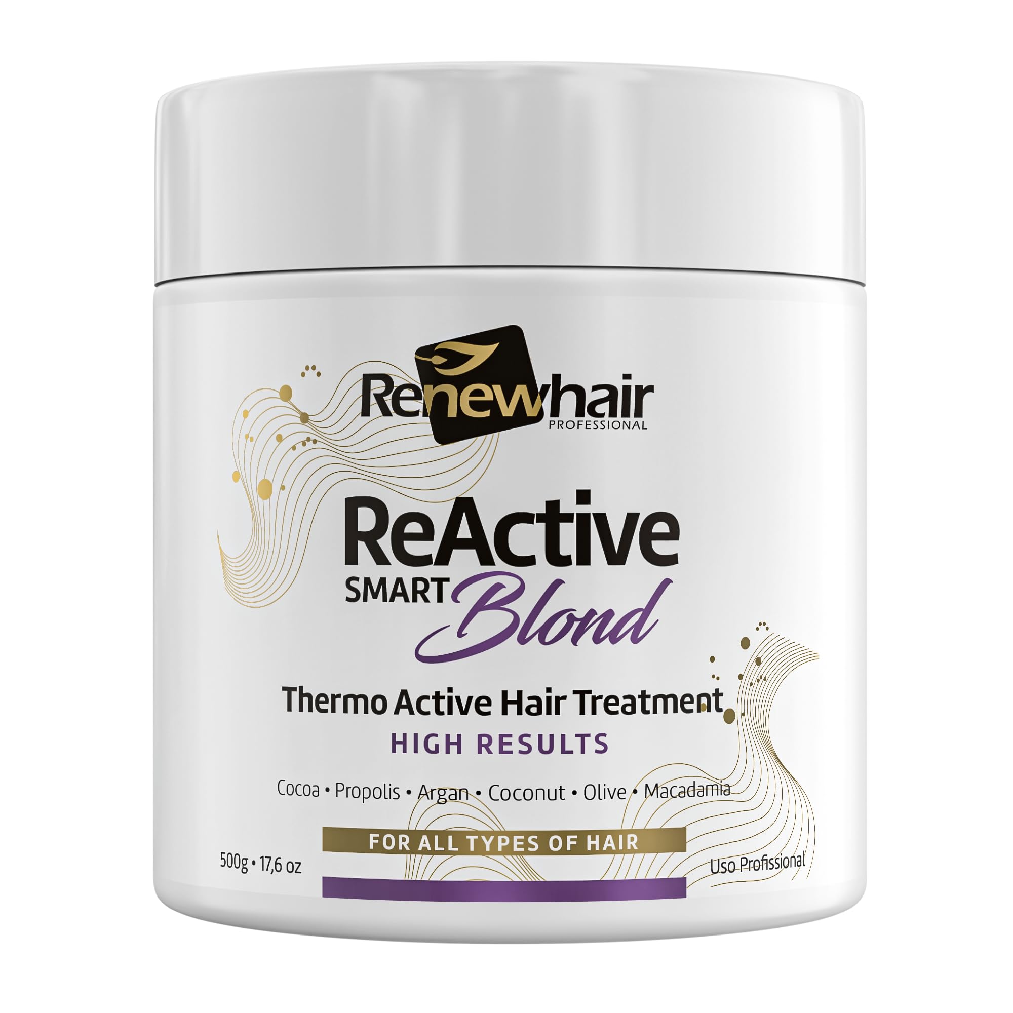 Renew Hair Professional REACTIVE BLOND COLLAGEN Hair Mask, Purple