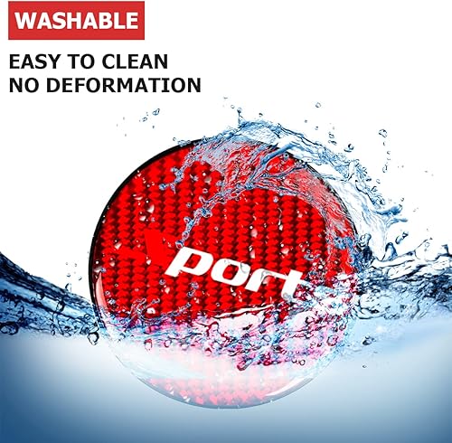 Miniatura 4 de BESULEN Posavasos para automóvil de 2 piezas, con fibra de carbono antideslizante, universal de 2.75 pulgadas, inserto para portavasos, almohadilla