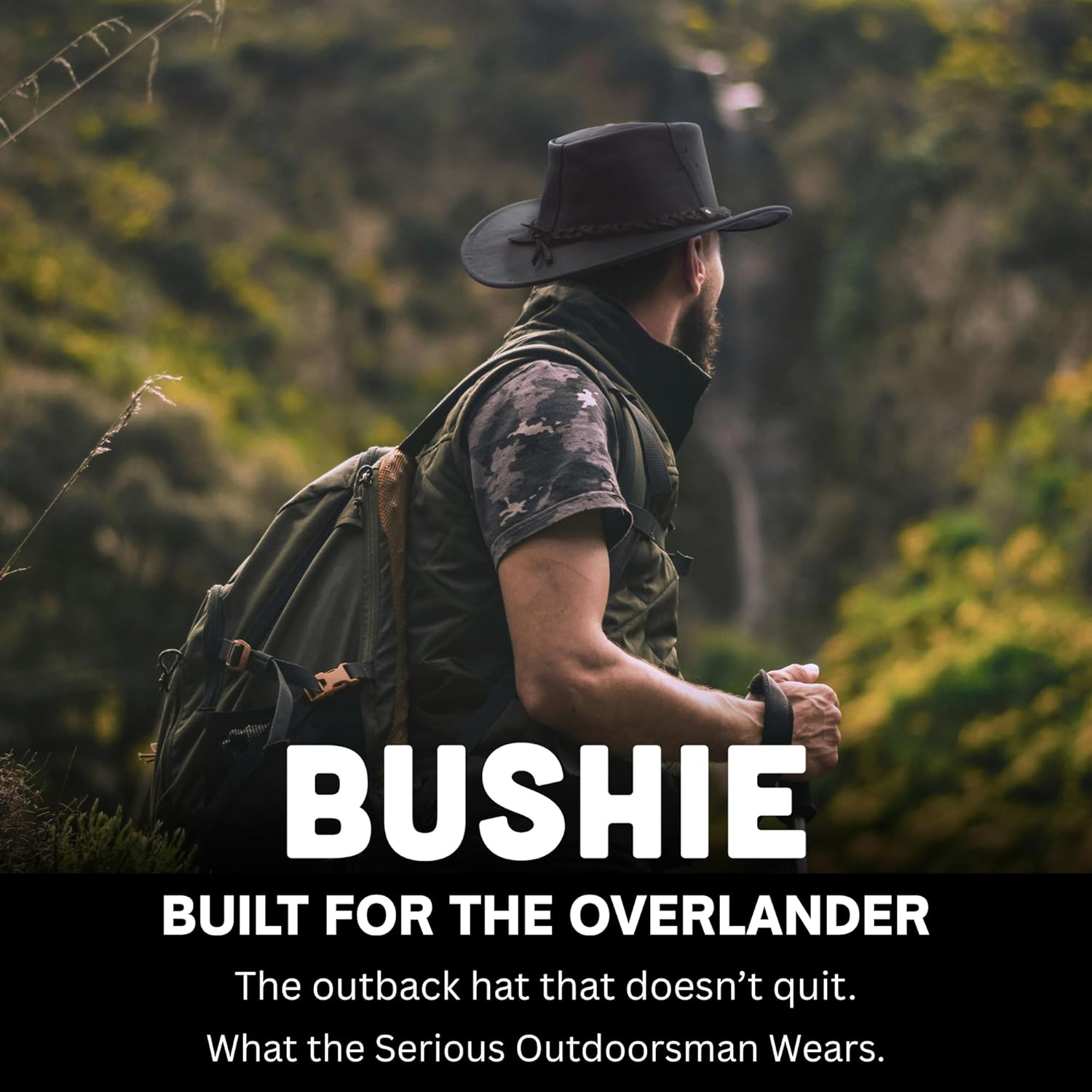 1035 Full Grain - Australian Cattle Leather Cowboy Hat - Foldable, Lightweight, Durable, Water Resistant - Image 7