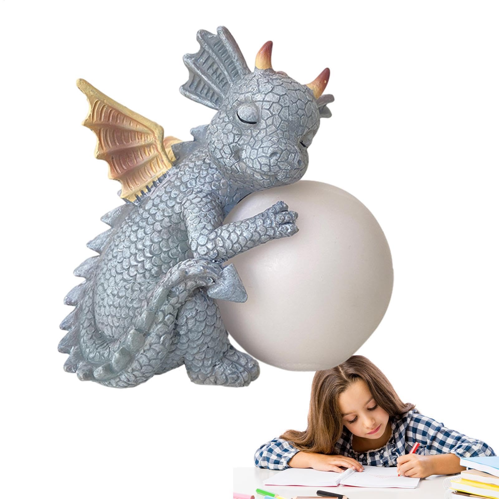 Statue de dragon de jardin en résine artistique de haute qualité pour cour