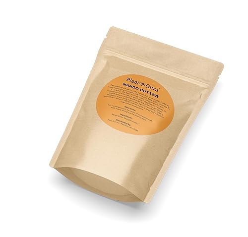Miniatura 3 de Mantequilla de mango cruda de 2 libras. Barra 100% pura y natural sin refinar, ideal para el crecimiento de la piel y el cabello. Fabricación de