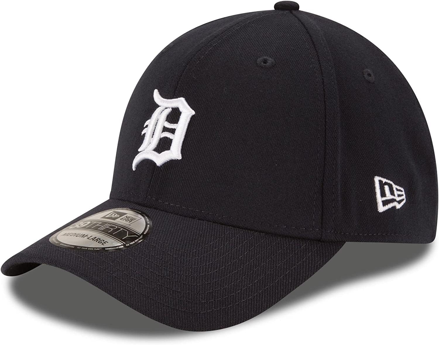 New Era MLB Team Classic 39THIRTY Stretch Flex Fit Hat Cap, Detroit Tigers, S/M
