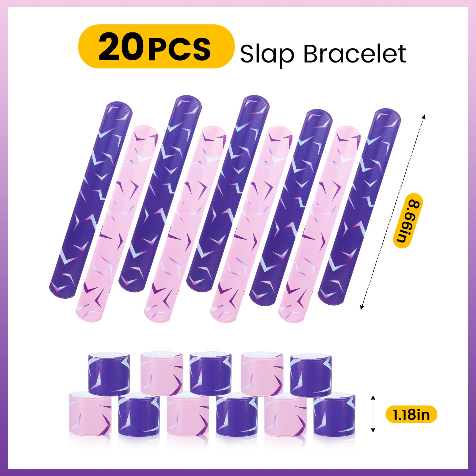 KPOP Theme Slap Bracelets, KPOP Slap Wristband Set,Kpop Party Favors,Kpop Birthday Decorations for Exchanging Gifts — view 2