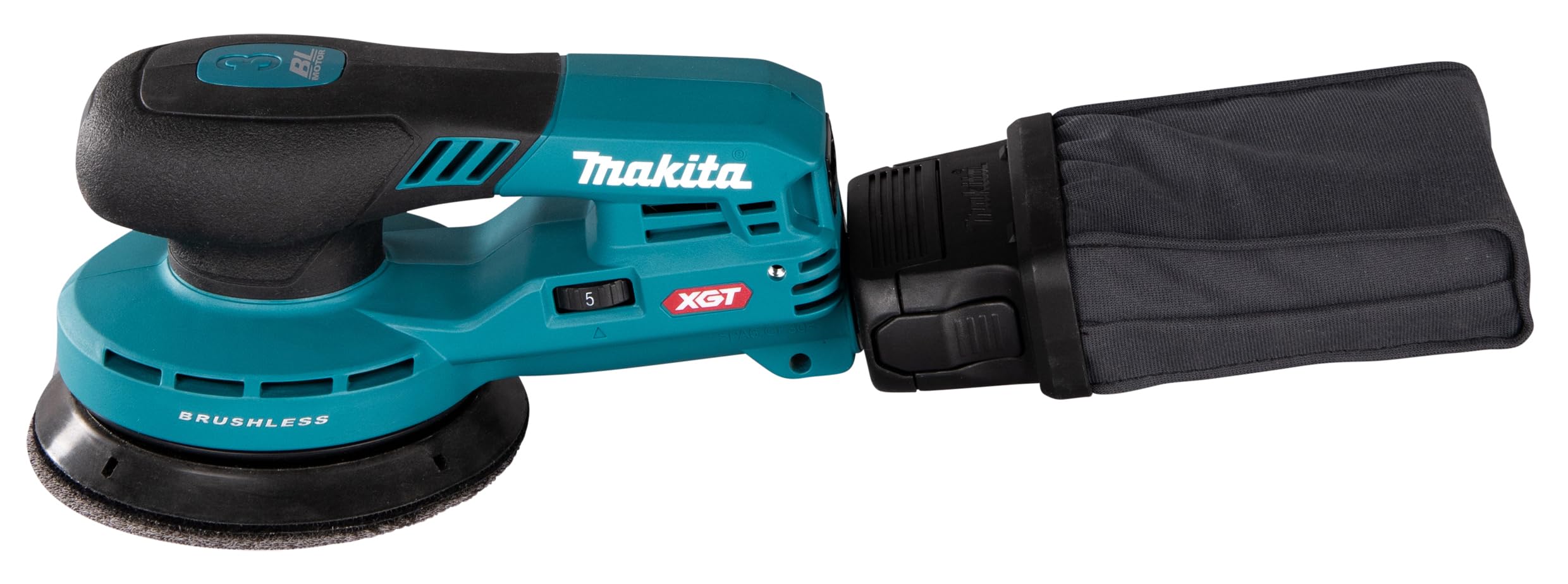 Makita BO003CGZ 40V Max Li-ion XGT 125mm Lijadora orbital aleatoria sin escobillas, baterías y cargador no incluidos