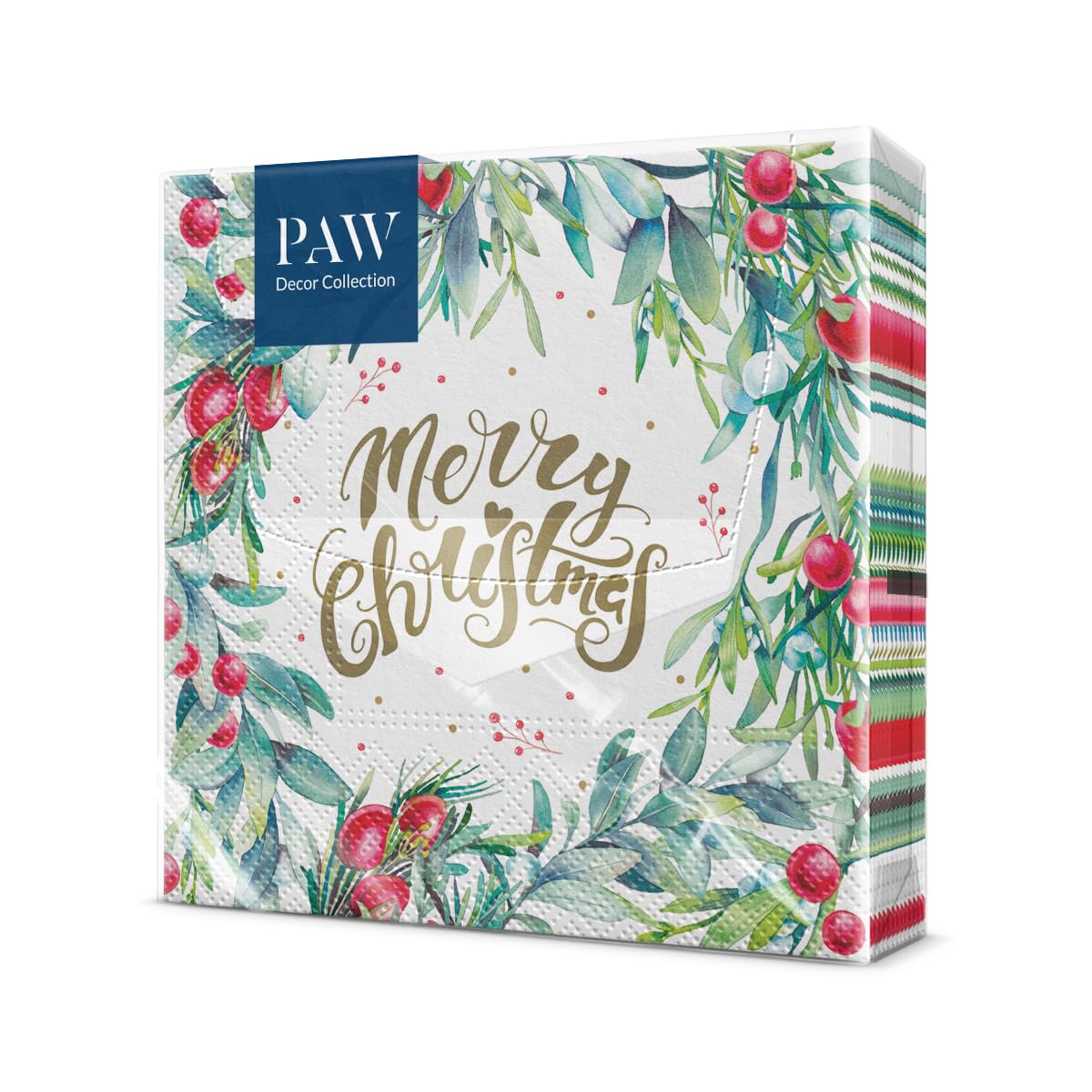PAW - Servilletas de Papel 3 Capas (33 x 33 cm) | 20 Unidades | Servilletas de Navidad con motivos invernales y navideños | Ideales para la mesa festiva | Color: Christmas Atmosphere — view 22