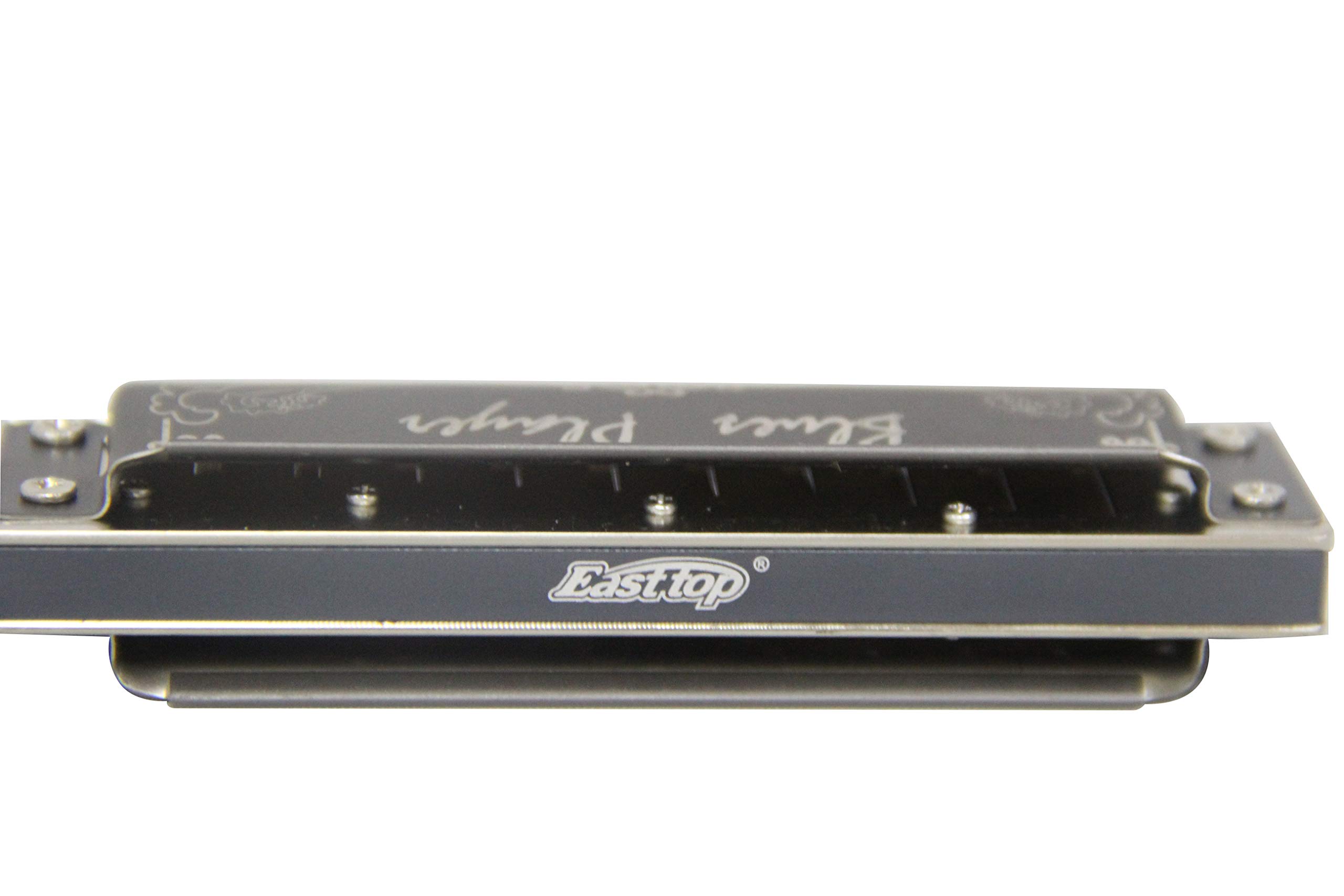East Top 10 Holes Professional Diatonic Blues Harmonica Key of C per adulti, musicisti professionisti e studenti