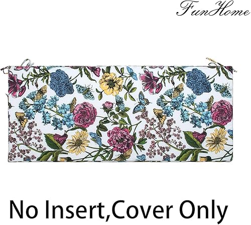 Miniatura 2 de FUNHOME Funda de cojín resistente al agua para bancosofá de exterior, fundas de cojín para muebles de patio, solo funda para silla larga de jardín,