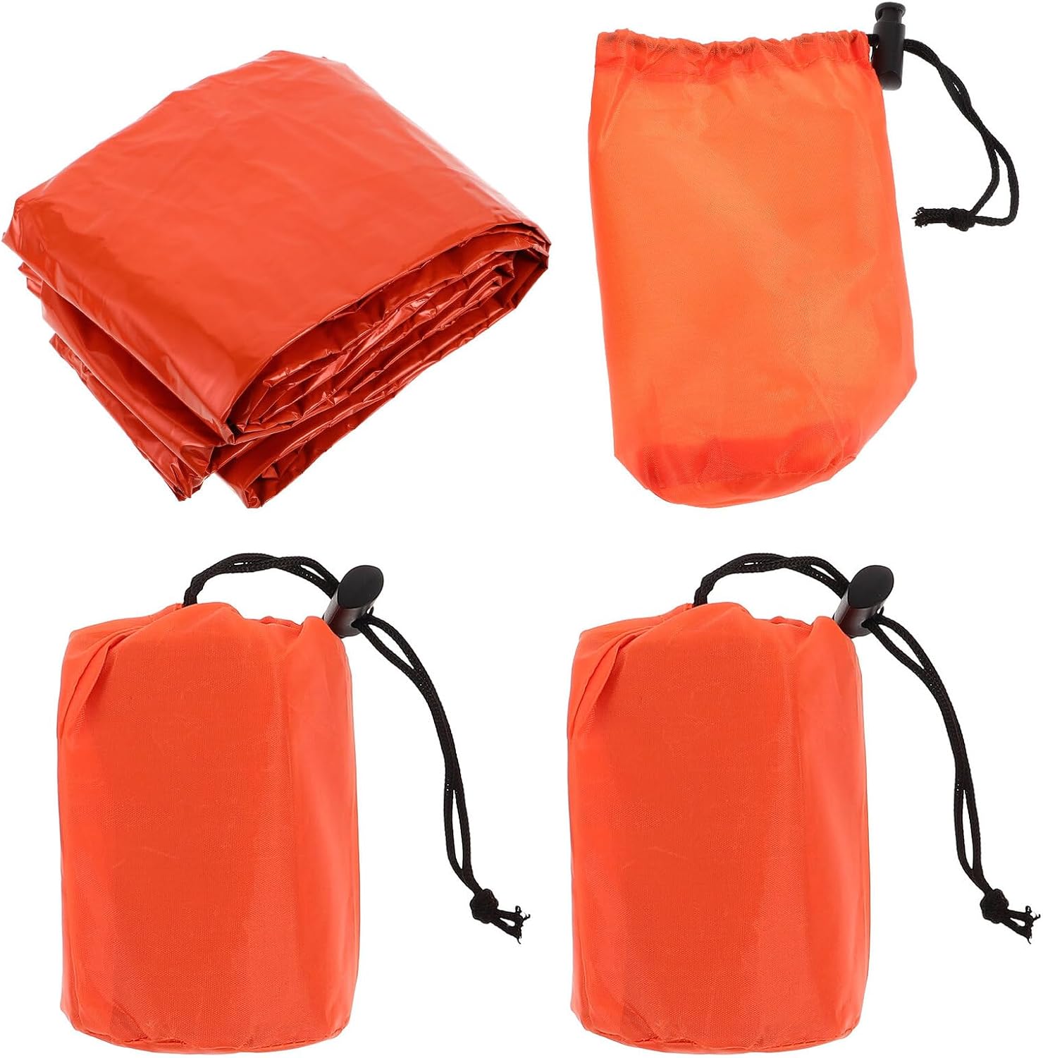 3 Set Thermal with Drawstring Adjustable Fit Lightweight Portable Compression Storage Bag for Outdoor Camping Hiking Emergency Survival Gear