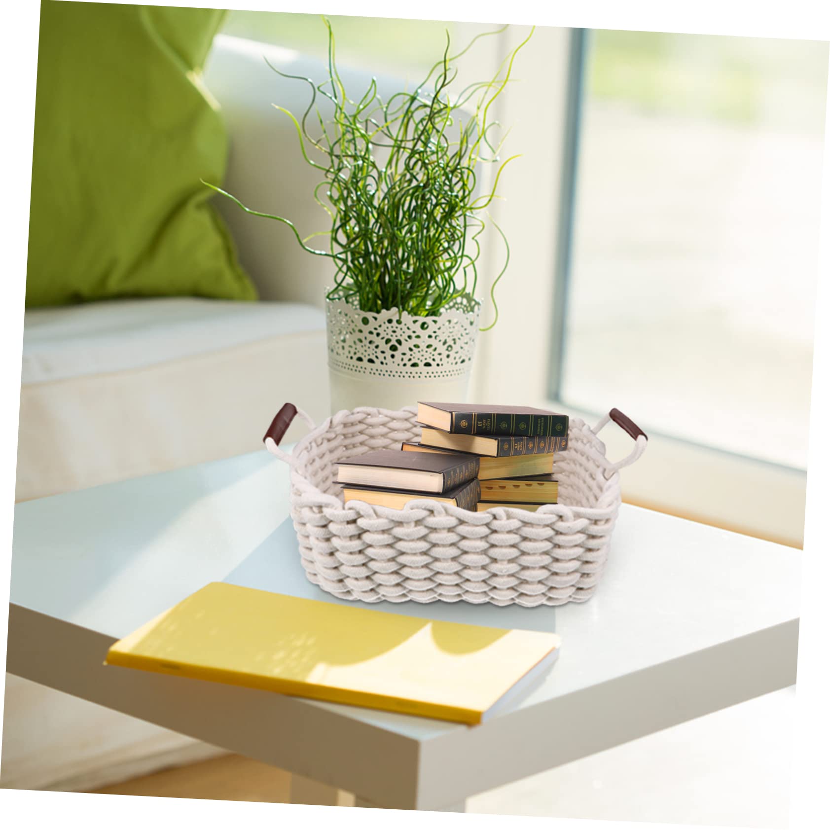 Cesto Corda Cotone Neonati Renchey Cesto Portaoggetti In Corda Di Cotone - Scatola Cestino Portaoggetti In Corda - Foto 11