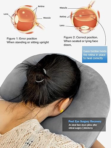 Miniatura 8 de Almohada facial para después de cirugía ocular almohada propensa de altura ajustable almohada de boca abajo almohada de retina agujero macular de