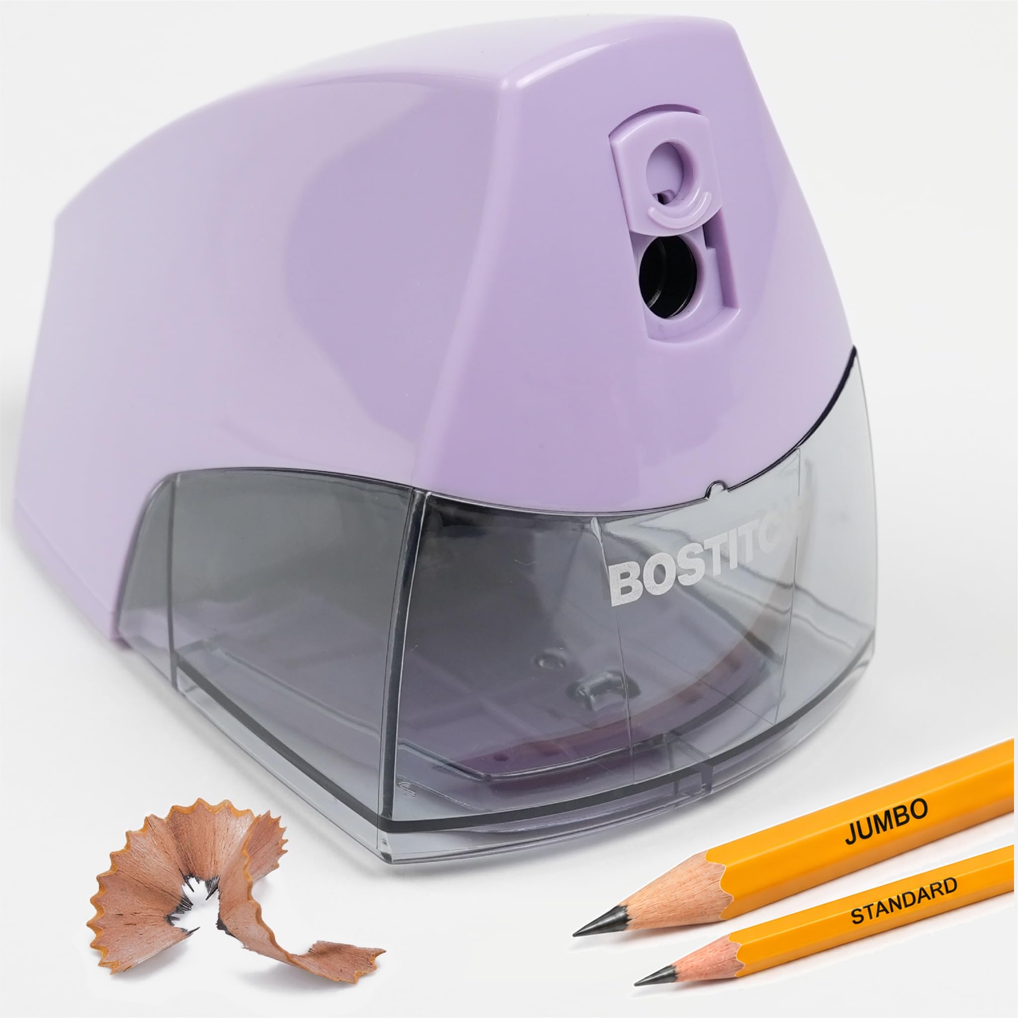 Bostitch Electric Pencil Sharpener, Standard &amp; Jumbo Pencils, Purple