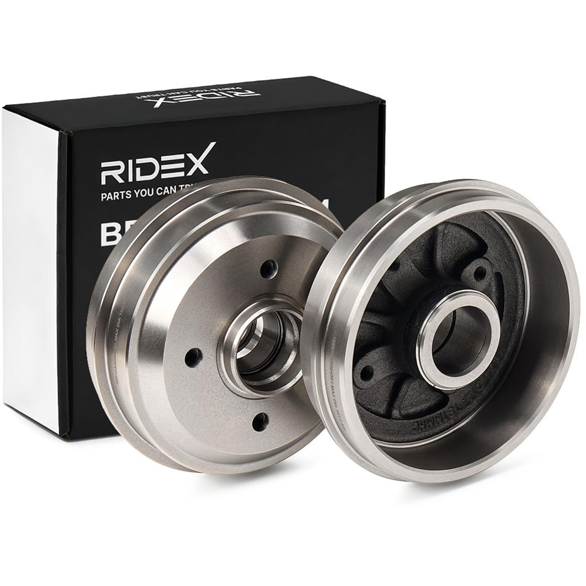 RIDEX 123B0023 2x Tambor de freno Trasero Compatible con PEUGEOT 206 Fastback 2A/C