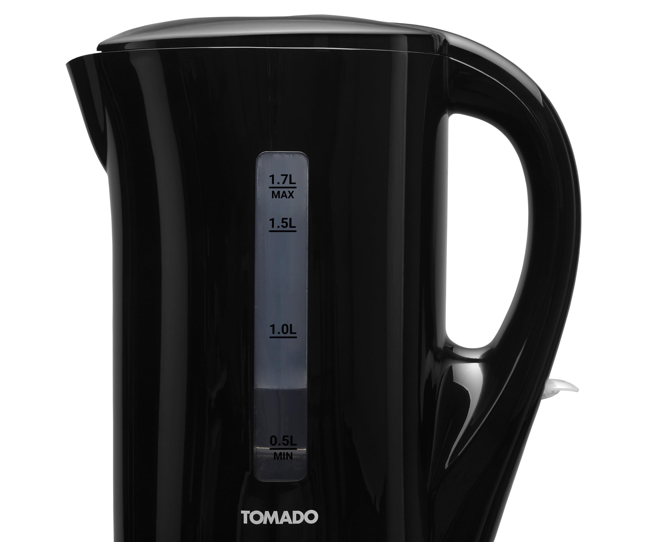 Tomado TWK1700B - Bollitore - 1,7 litri - Indicatore del livello dell'acqua - Nero