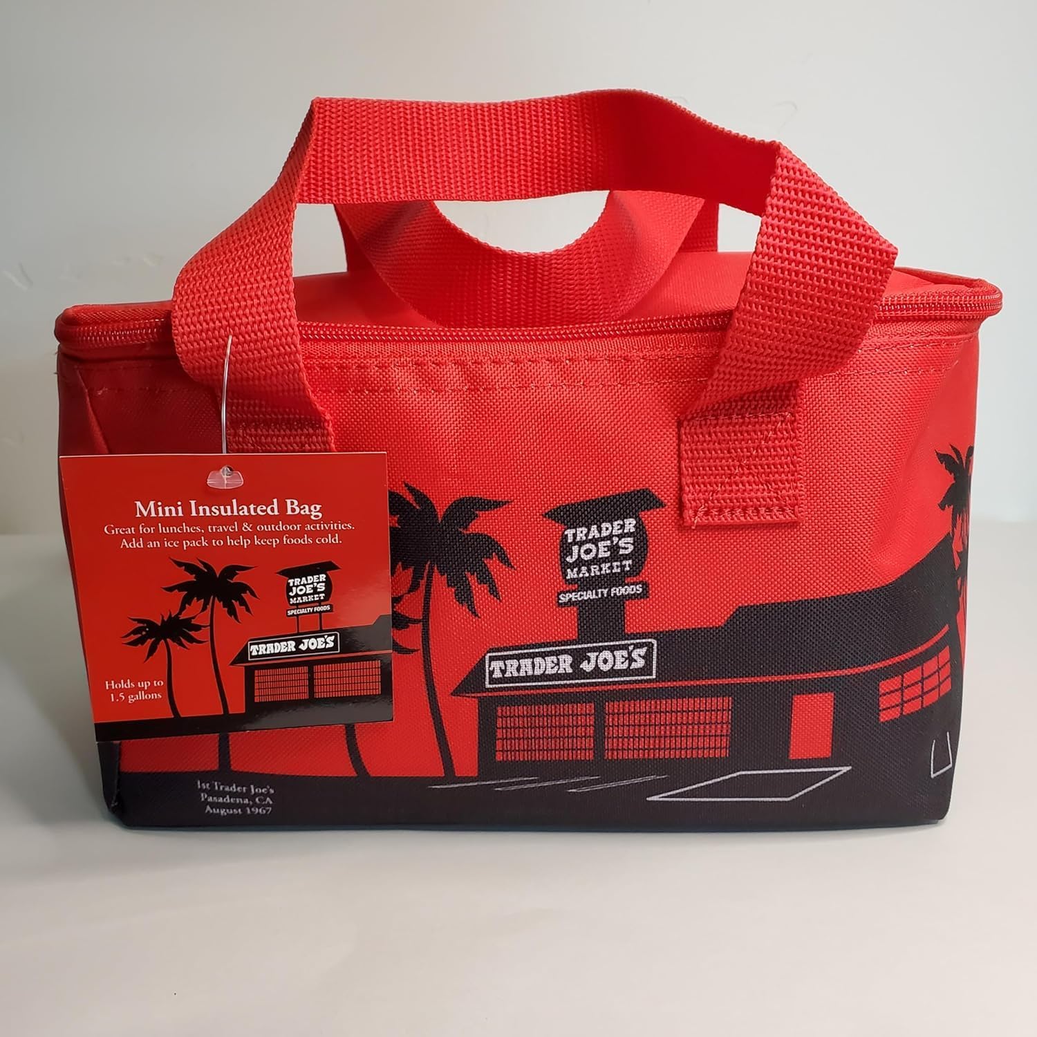 Trader Joe's Mini Insulated Cooler Tote Bag 1.5 gal