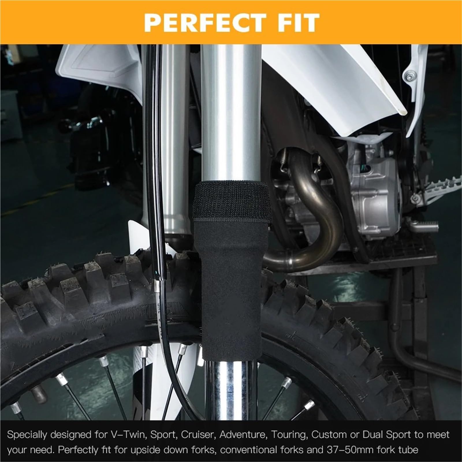osłona przeciwpyłowa amortyzatora Pasuje do Husq&varna Hondy Yamaha 6" osłona przedniego widelca