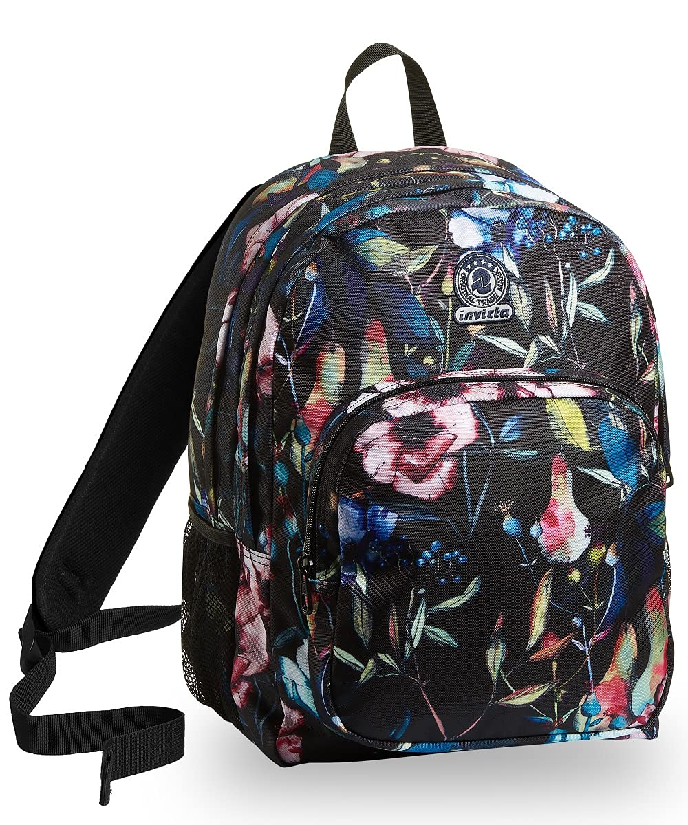 Invicta Zaino Scuola Strong, Doppio Scomparto con Tasca Porta PC, Tasca Porta Borraccia, Tasca con Organizer, Maxi Capiente,