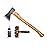 1844 Helko Werk Germany Traditional Rheinland - Made in Germany Compact Lightweight Axe for Backpacking Camping Long Hatchet - Head 1.5 lbs, Handle 20 in. (Rheinland Pack Axe) 11327