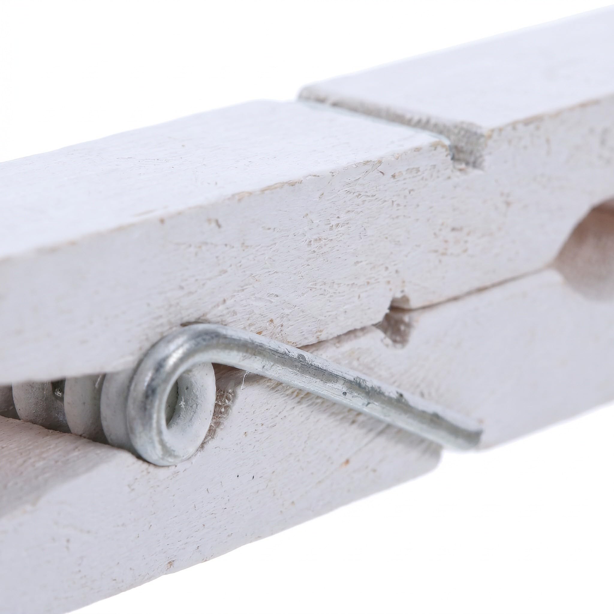 ibasenice 200 Mollette Bianche in Legno Leggere e Resistenti per Fissaggio Stabile, per Progetti di Artigianato e Decorazioni per Ufficio Moderno