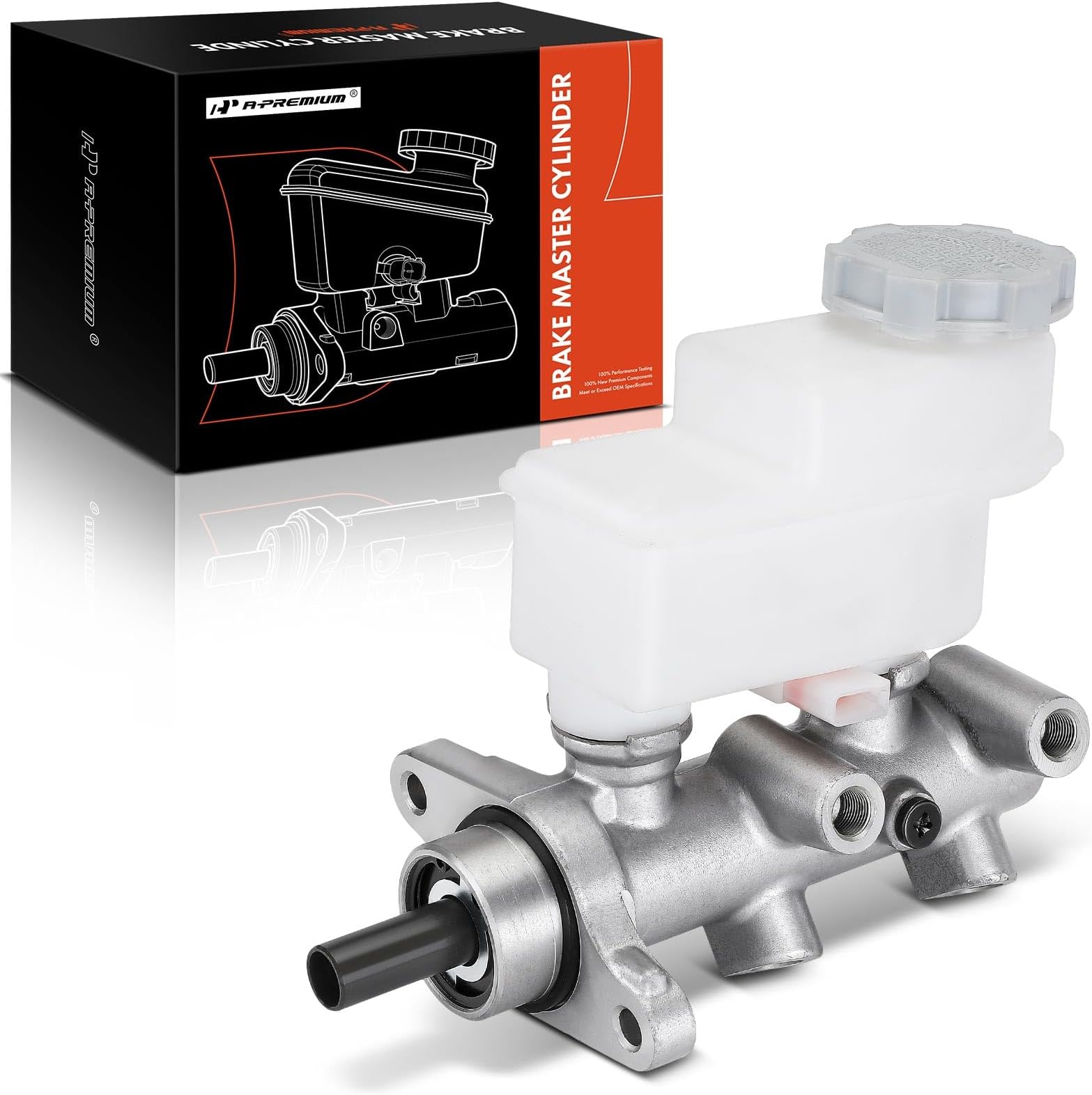 A-Premium Brake Master Cylinder Compatible with Nissan and Infiniti Vehicles - Titan 2004-2007, Armada 2005-2007, QX56 2004-2007 -Only With 4 Outlets