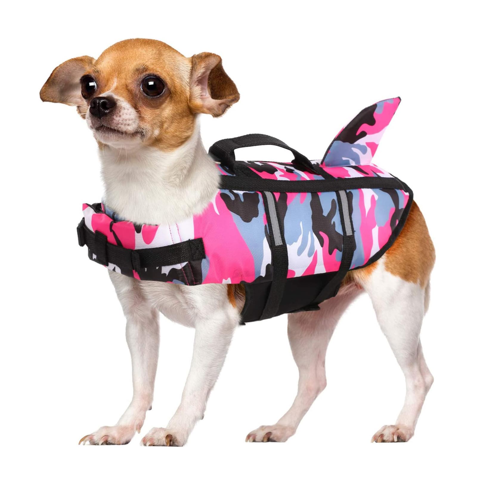 Gilet de sauvetage pour chien ajustable pour surmonter la peur de l'eau