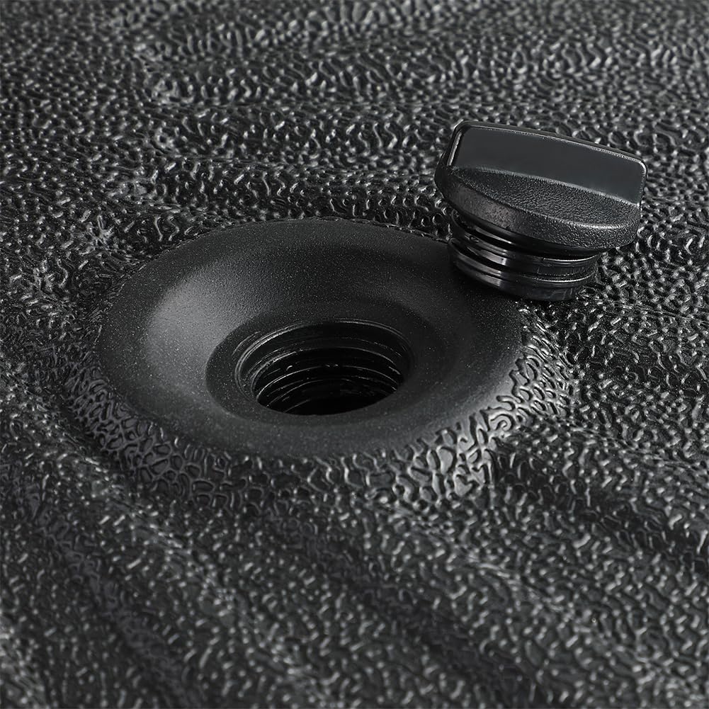 BAKAJI Base pour Parasol de Jardin, Forme Ronde, Support pour Poteau parasols 38/48 mm avec Remplissage à Eau 28 kg, système Stable Anti-Retour, idéal pour Patio, Balcon, extérieur