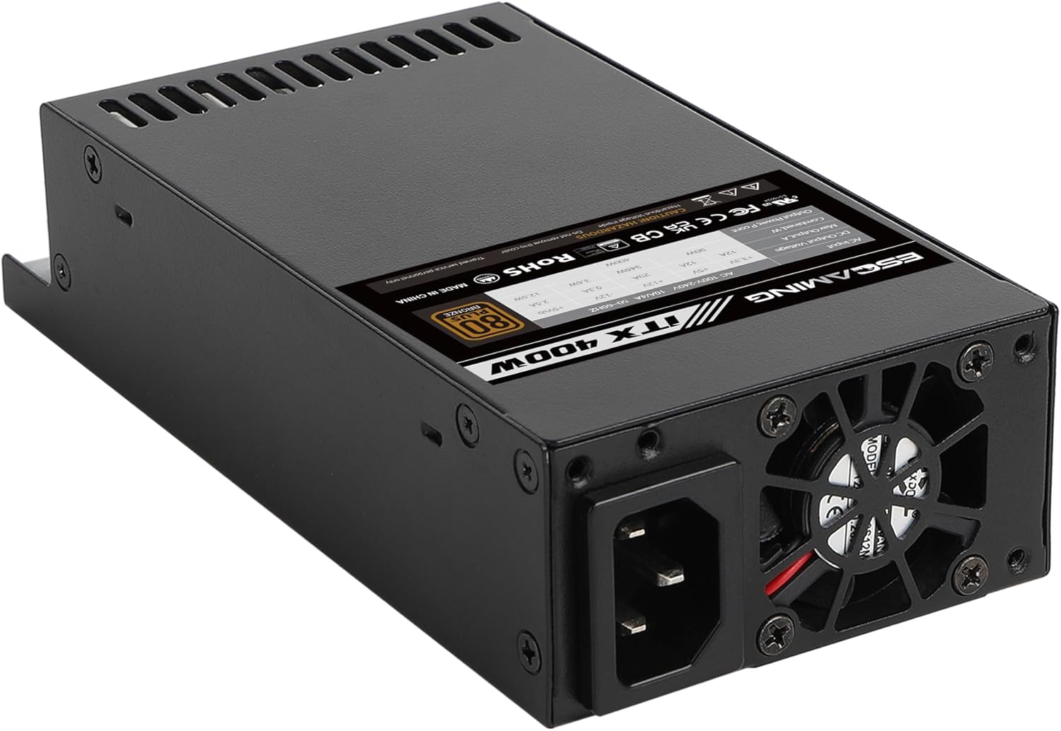 400W Flex ATX/1U Power Supply, 80 Plus Bronze Certified APFC Full Range 90-264V Mini ITX PSU for AIO POS NAS Mini Server Small Form Factor PC (Flex ITX)