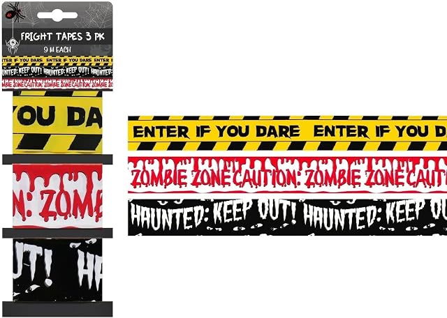 9m Halloween Warning Tape Banner Haunted House Party Decoration Bloody Caution