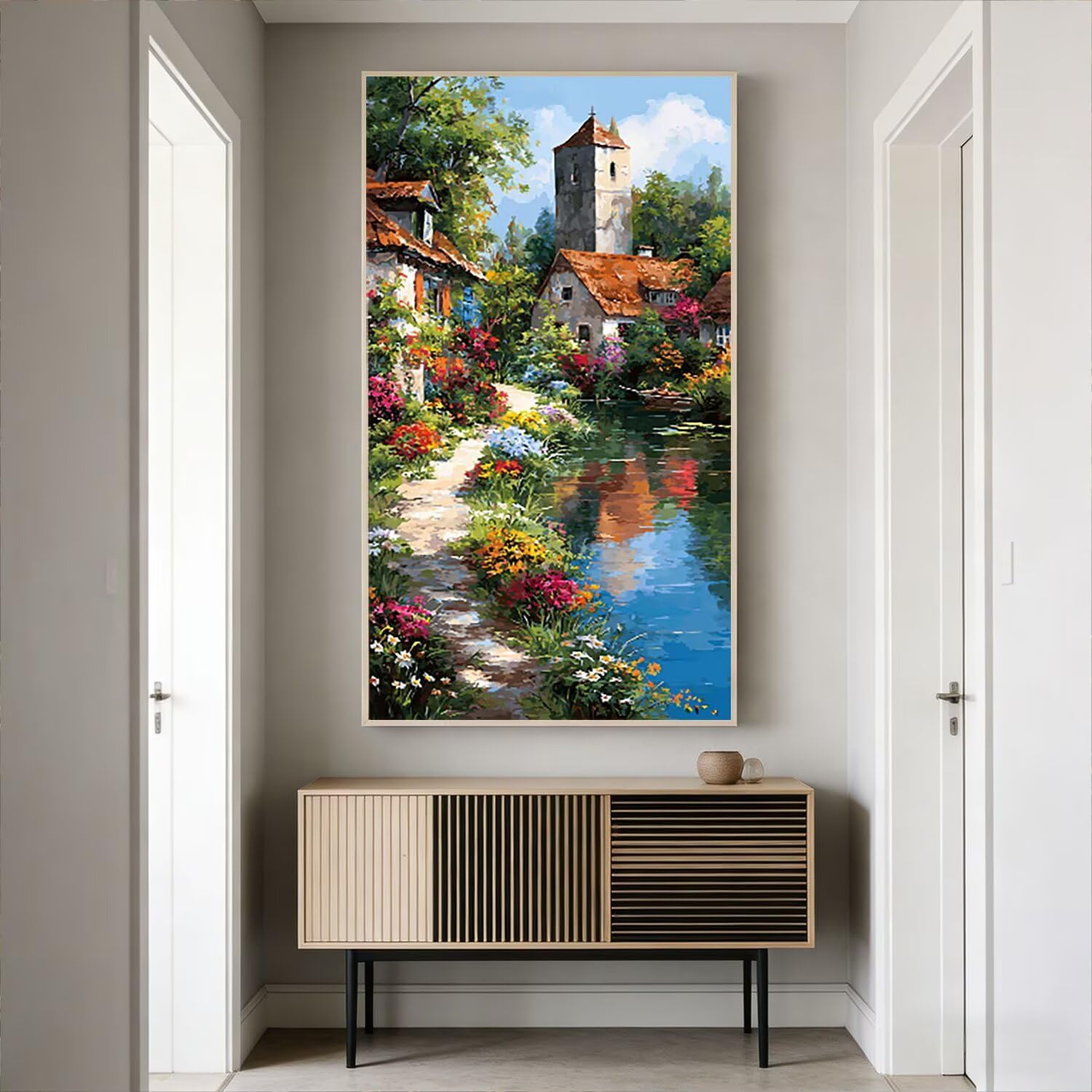 Malowanie według numerów dla dorosłych, kompletny zestaw DIY akrylowe kolorowanki na płótnie 100 x 200 cm, obrazy i pędzle w zestawie, kreatywna aktywność ręczna dla początkujących, prezenty do domu