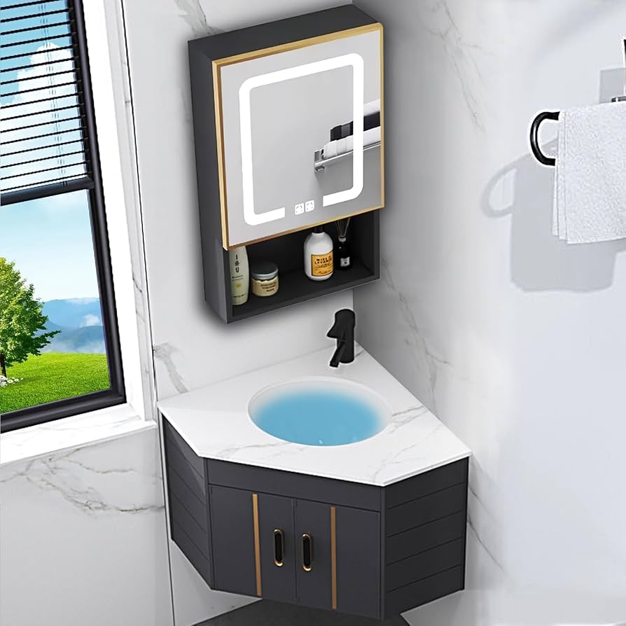 Amazon.co.jp: 三角形洗面台 鏡、のバスルーム容器シンク Amazon.co.jp: 三角形洗面台 鏡、のバスルーム容器シンク