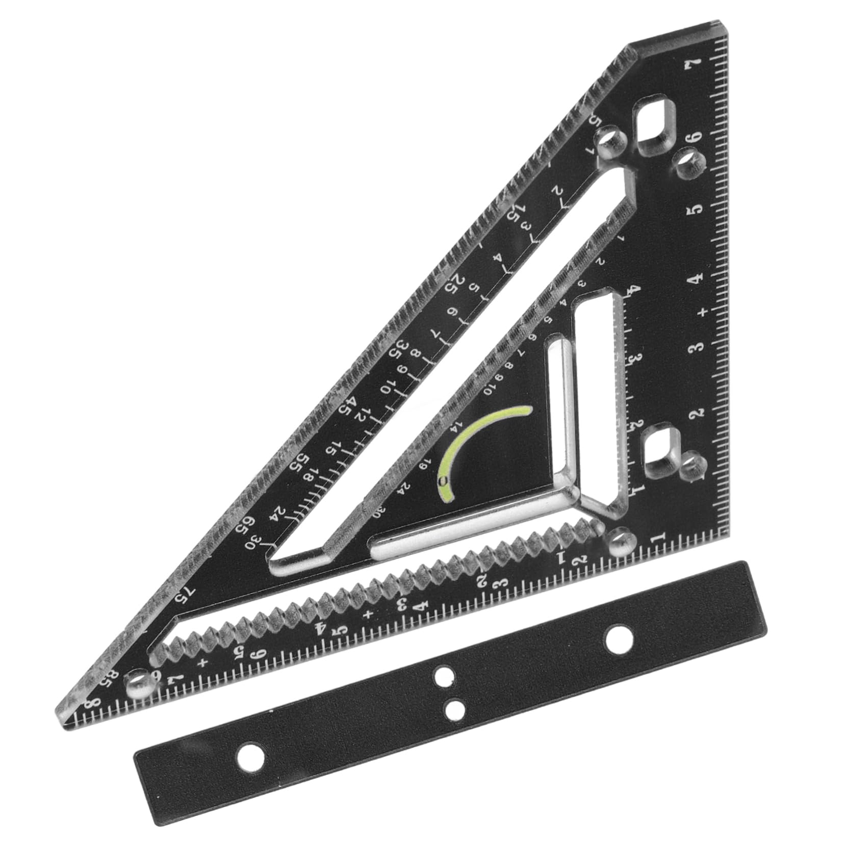 BUTIFULSIC Advanced Woodworking Tool Acrylic Rafter Square and Triangle Measuring Tool Marking Block