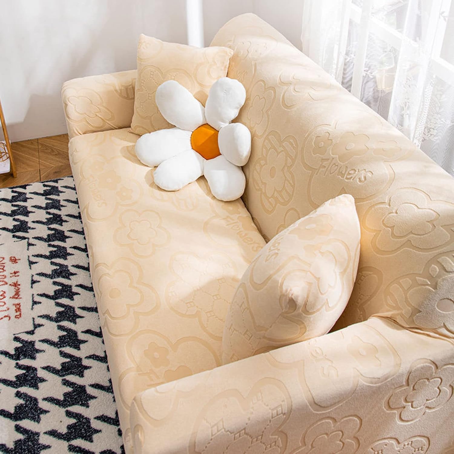 Swfgs ソファカバー 一人がけ 肘掛け 防塵 汚れ防止 無地 ソファーカバー マルチカバー ベージュ 2人掛け 1人掛け ソファーベッドカバー おしゃれ 北欧 肘付き インテリア カウチ 滑り止め キズ防止 長方形 登場