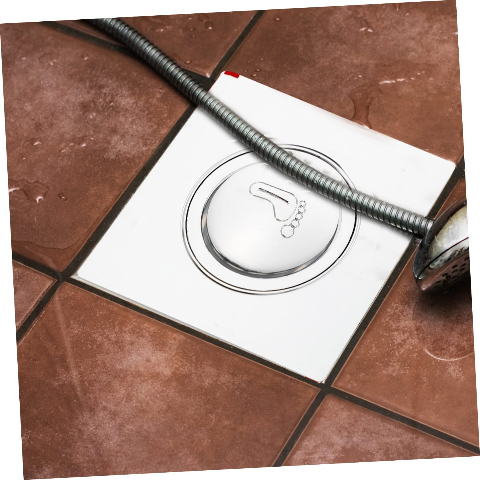 WOONEKY Bathtub Drain Plug with Panel Clog Design Quick Drainage Step Closure Fit for Washbasin and Tub Durable Construction for Use