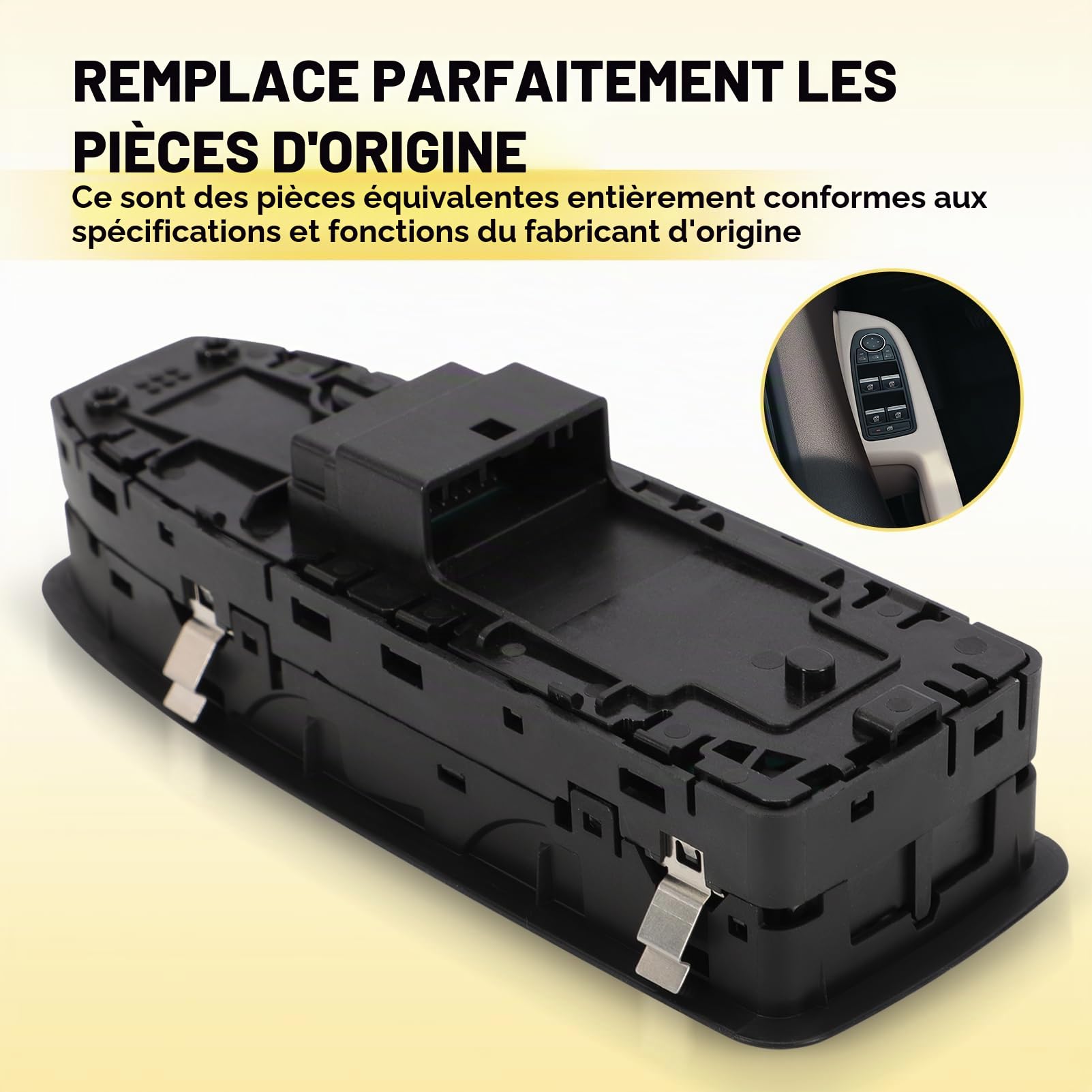 Interrupteur Commutateur Lève-Vitre Conducteur Gauche pour Renault Clio V Captur II 254015831R Bouton de Contrôle Électrique Des Vitres 25401-5831R