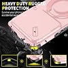 Funda para Infinix Note 50 Pro 4G con Cubierta Deslizante para Cámara y Anillo Giratorio con Soporte, Accesorios Magnéticos Delgados, Funda Antigolpes para Infinix Note 50 Pro 4G (Rosa) 3