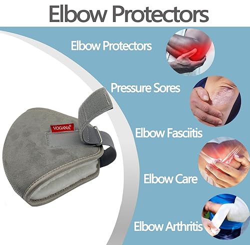 Miniatura 2 de Vogana Protectores de codo de felpa, almohada de mano ajustable para úlceras por presión, úlceras, cirugía, cojín de recuperación para ancianos,