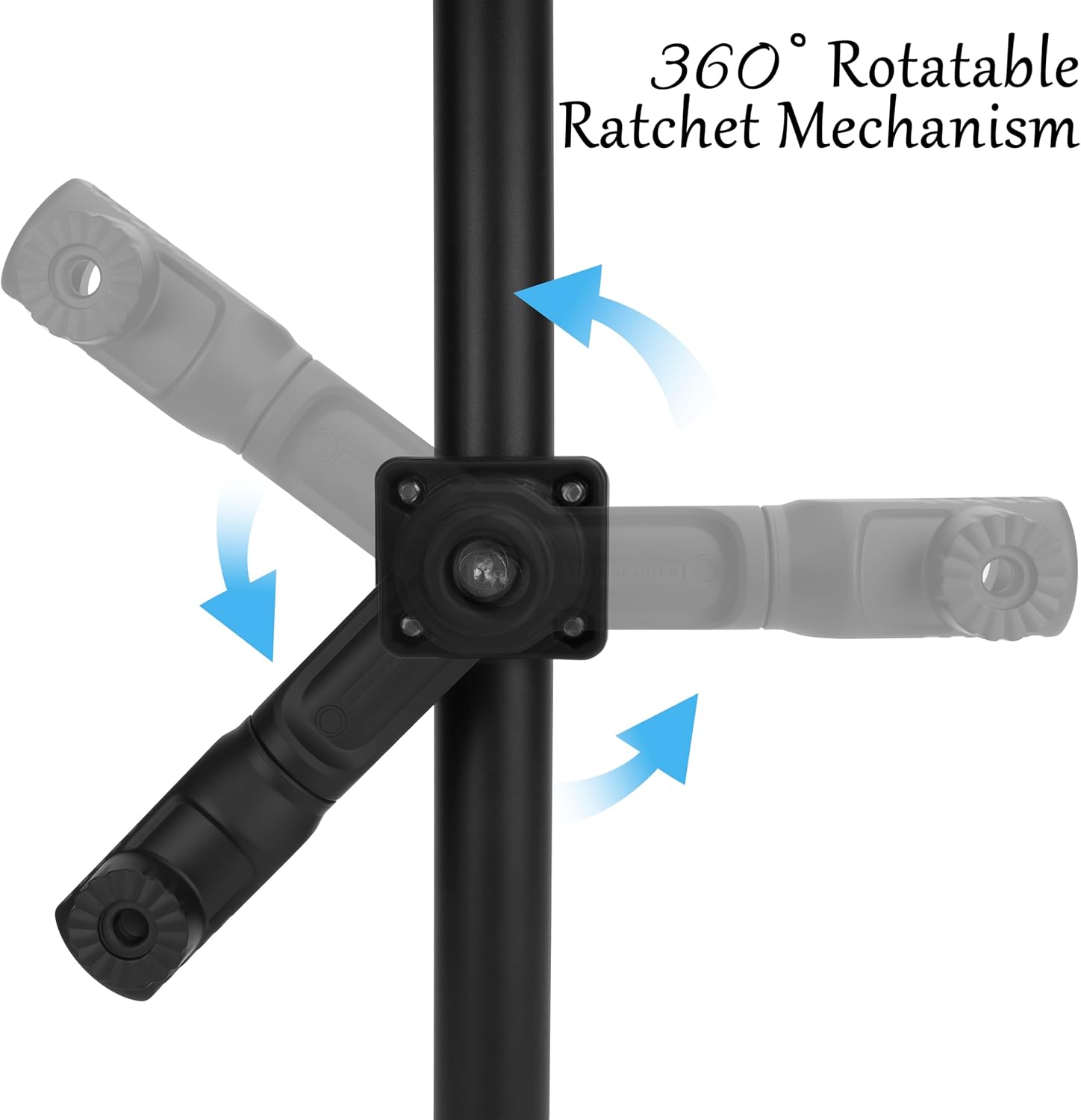 Aluminum 0 Degree Mount Compatible with LVS34/LVS32/LVS62/active Target 2, MultiMode Transducer Mount for Pole & Trolling Motor Shaft
