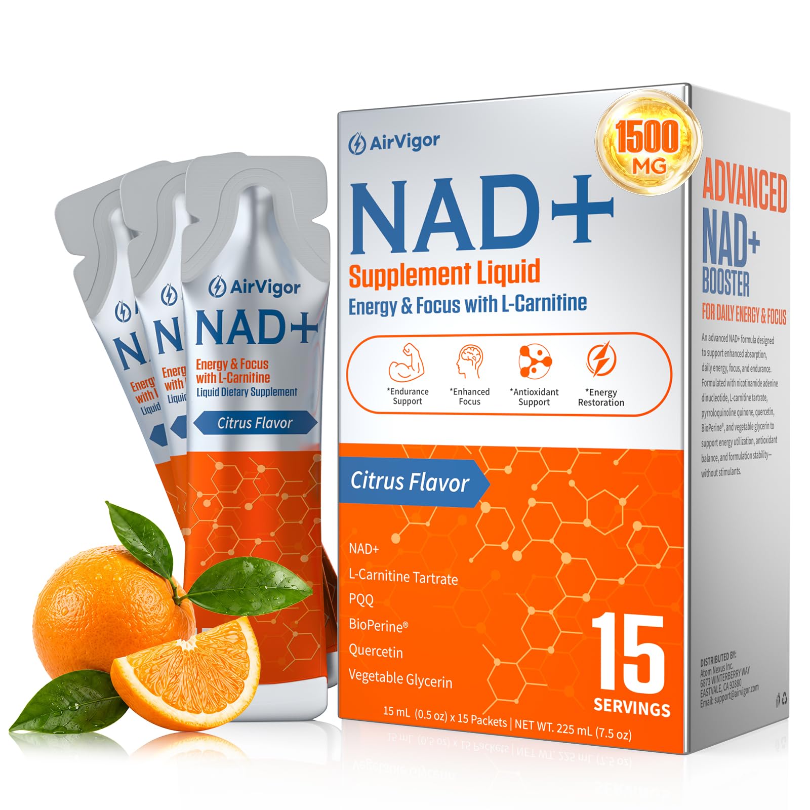 NAD Supplement, 1500mg Blend Formula for Skin Glow & Healthy Aging — Amazon image 9
