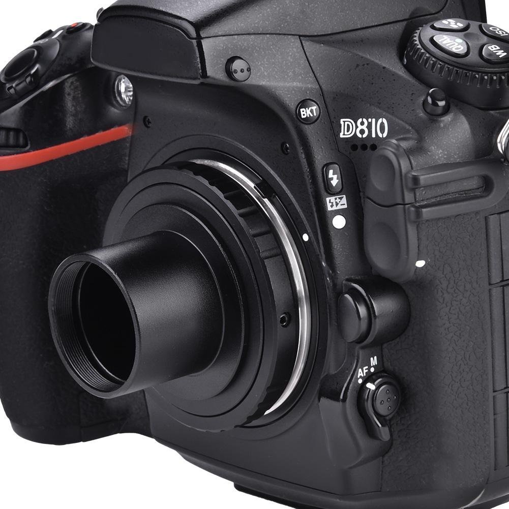 Adaptateur en T T2 pour Télescope Compatible avec DSLR, 3,2 cm, Alliage d'Aluminium, Inclut T-Ring et Monture 1,25 à M42