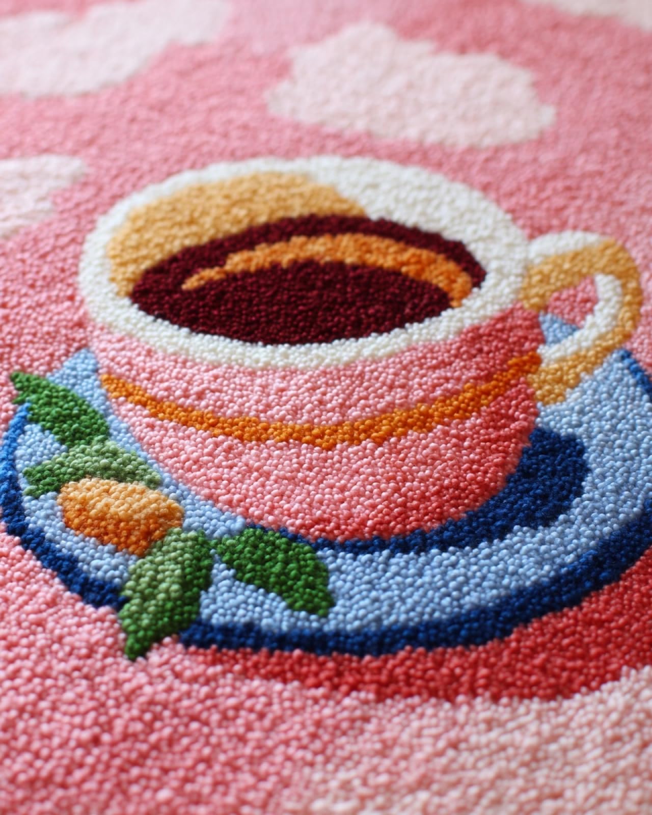Wallphantom Latch Hook Kits for Adults Beginners Rug,Cup