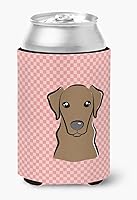 Vista 95 de Caroline's Treasures BB1293LITERK Tablero de ajedrez verde lima Weimaraner Botella de vino Hugger Funda Enfriadora Abrazador Lavable a Máquina