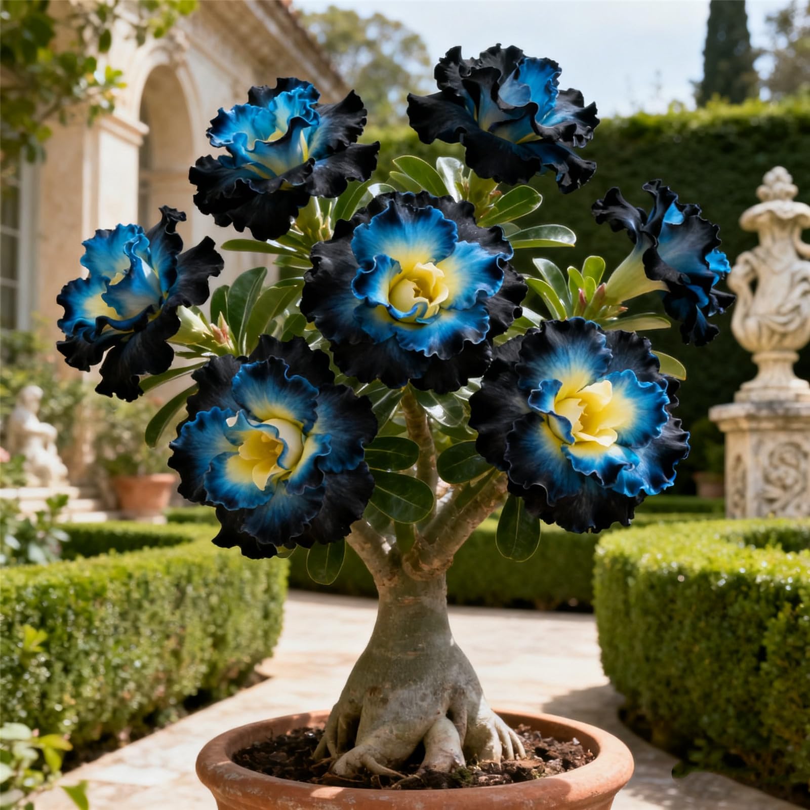 Perennial/Rare Desert Rose Plant Bulbs for Planting Now UK/Adenium/Excellent Display/Low Maintenance/Grow Fast-5bulbs-J