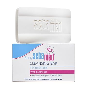 SEBAMED Baby Ultra Mild Cleansing Bar - Hypoallergenic Non-irritating Cleanser with Vitamins and Amino Acids 3.5 Ounces (100g)