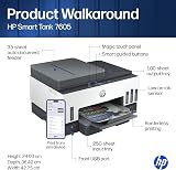 HP Smart Tank 7605 28C02A, Stampante Multifunzione a Colori, Serbatoio d'Inchiostro ad Alto Volume di Stampa, Fino a 12000 Pagine (Nero) e 8000 Pagine (Colore), F/R Automatica, Wi-Fi, Grigia - 3