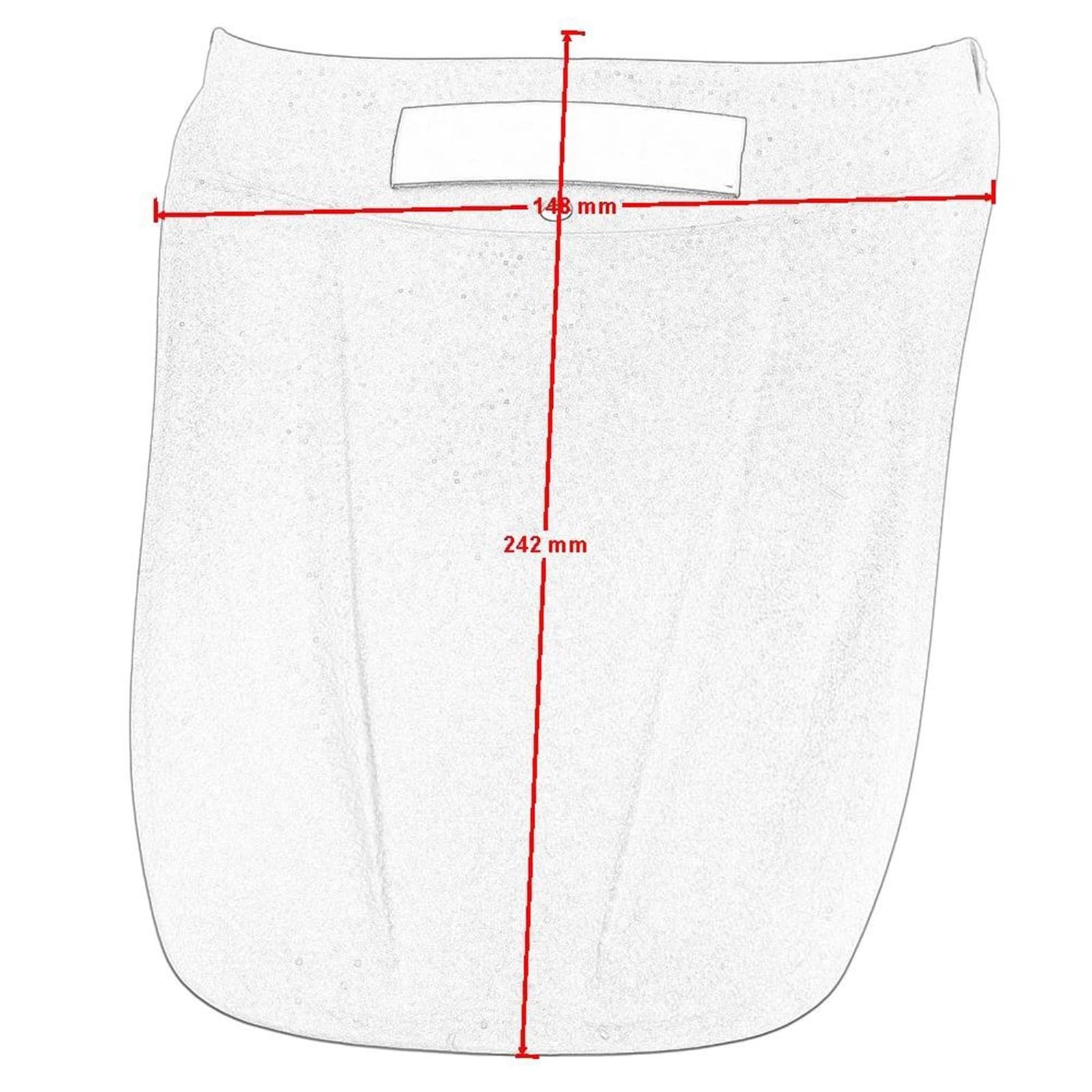Estensione Parafango Anteriore Moto 1 Pezzo Accessori In Plastica ABS Per CB500F Per CBR500R 2013-2021