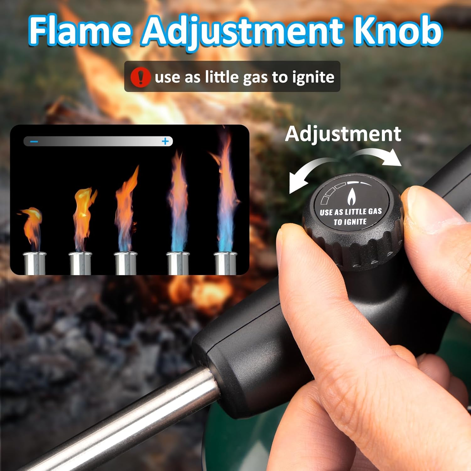 Propane Torch Weed Burner, 1,800,000 BTU Flame Thrower with Self, ignite Feature, For Garden, Stumps, Ice, Snow & Roofing