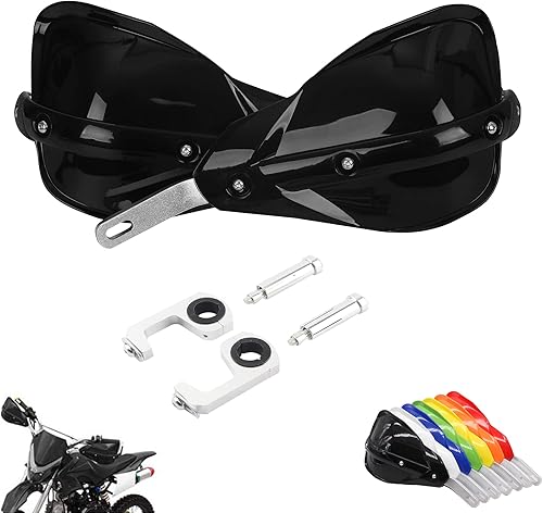 PowerMotor Protectores de mano para motocicleta, protectores de mano universales con barra de cepillo de aluminio para motos de boxeo, accesorios de