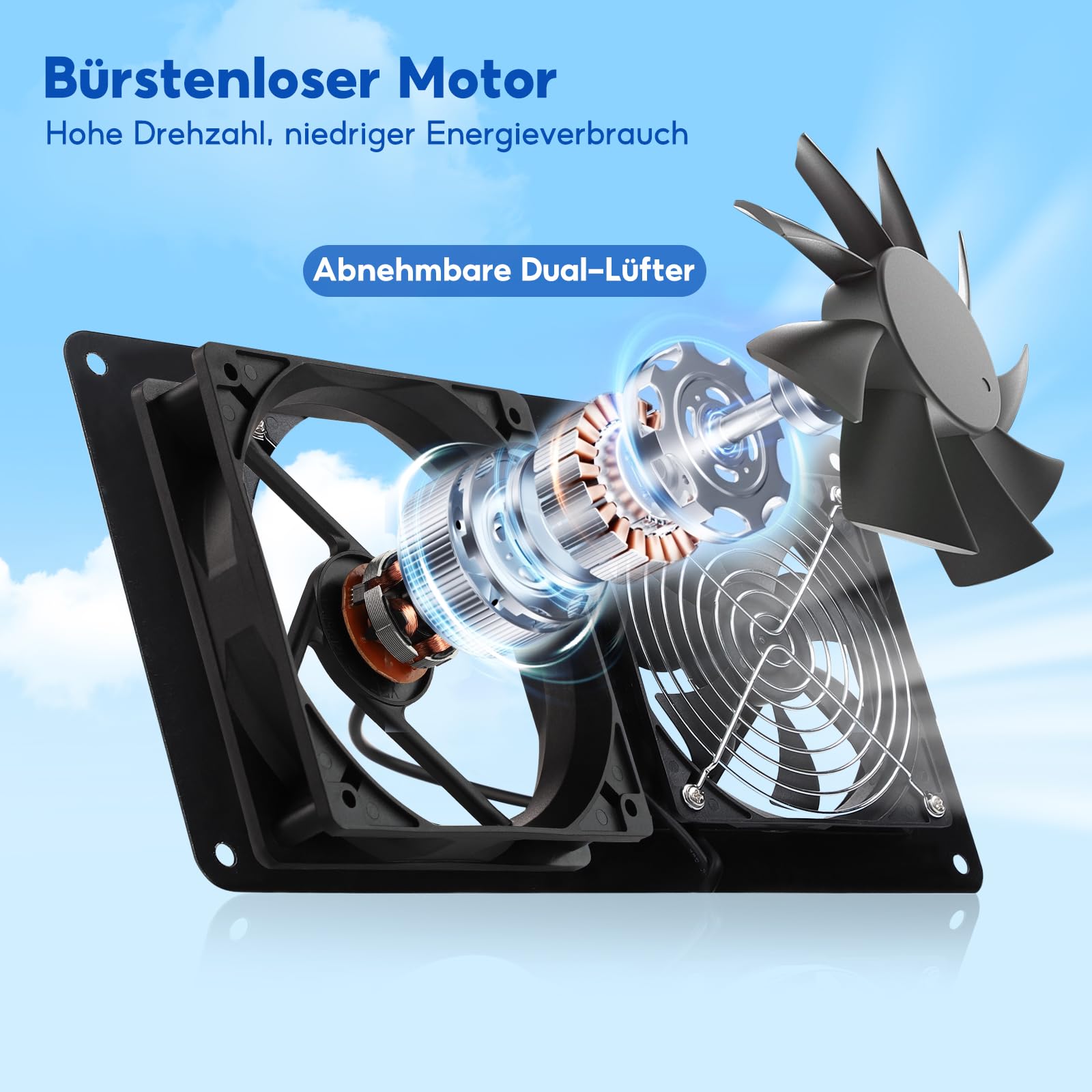 Solar Ventilator 15W wasserdicht Dual Auspuffventilator für Hühnerstall Schuppen Gewächshaus