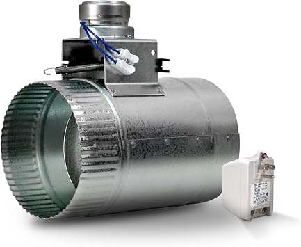Suncourt 5-Inch NO 24V Motorized Damper, Transformer Included ZO205