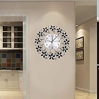 Vista 6 de Keebgyy Living Room Decoration Wall Clock Modern Silent Wall Clock Battery Powered Bedroom Kitchen Office Home Decoration 14.5 Inch Indoor 3D Wall