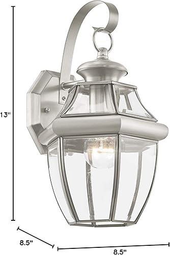 Miniatura 10 de Livex Lighting 2151-03 Iluminación para exteriores, 13 x 8.5 x 8.5 pulgadas, color blanco